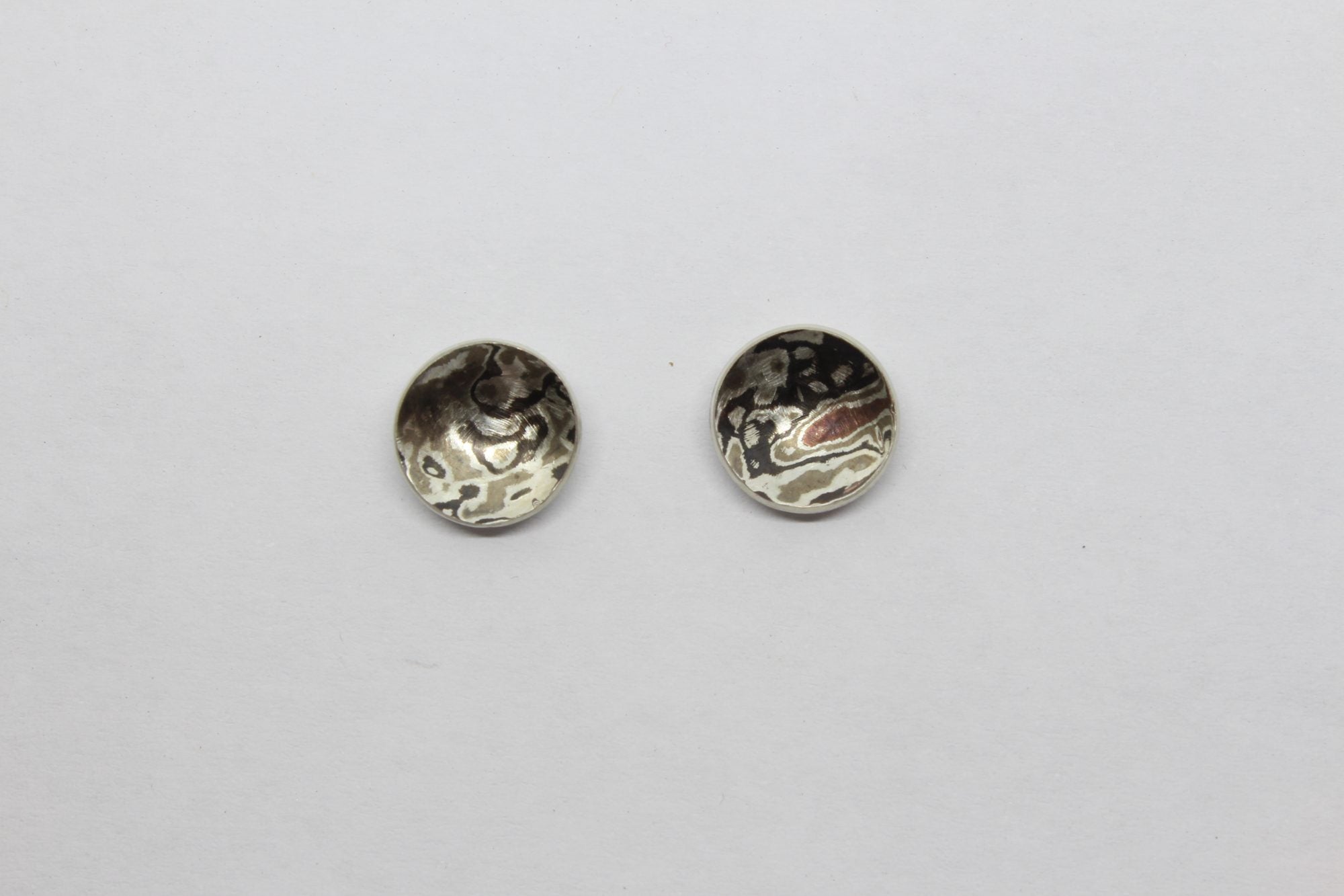 Mokume Gane Ohrstecker